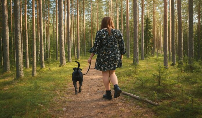 Nainen Kävely koira